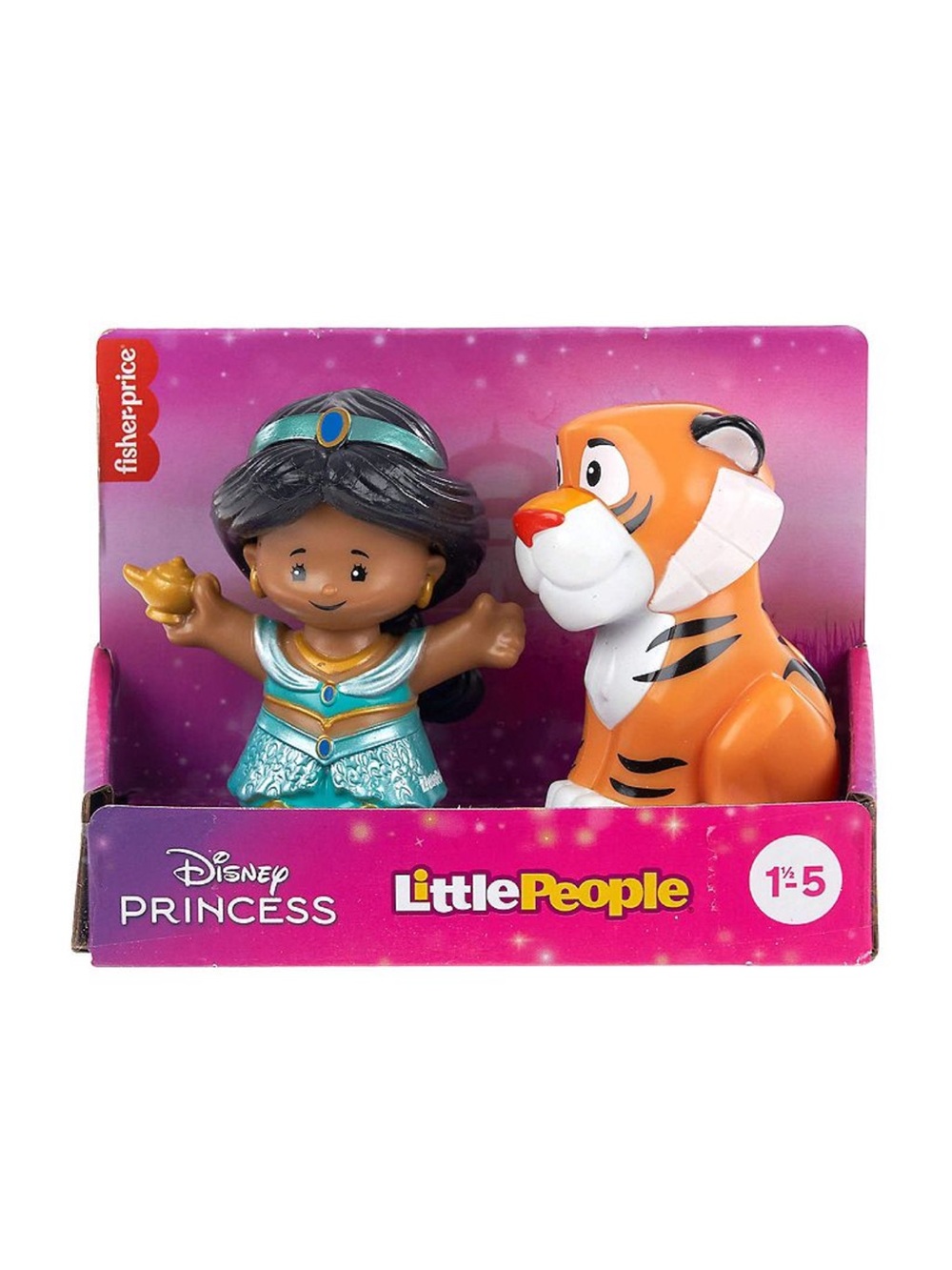 New Fisher-Price Little People Disney Princess Jasmine Sidekick Raja Figures